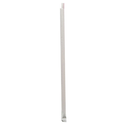 Boardwalk Wrapped Giant Straws, 10.25", Polypropylene, Red/White Striped, 1,200/Carton (BWKGST1025RW)