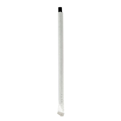 Boardwalk Giant Straws, 7.75", Polypropylene, Black, 1,500/Carton (BWKGSTUW775BK)