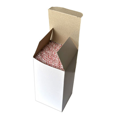 Boardwalk Jumbo Straws, 7.75", Polypropylene, Red/White Striped, 12,500/Carton (BWKJSTUW775RW)