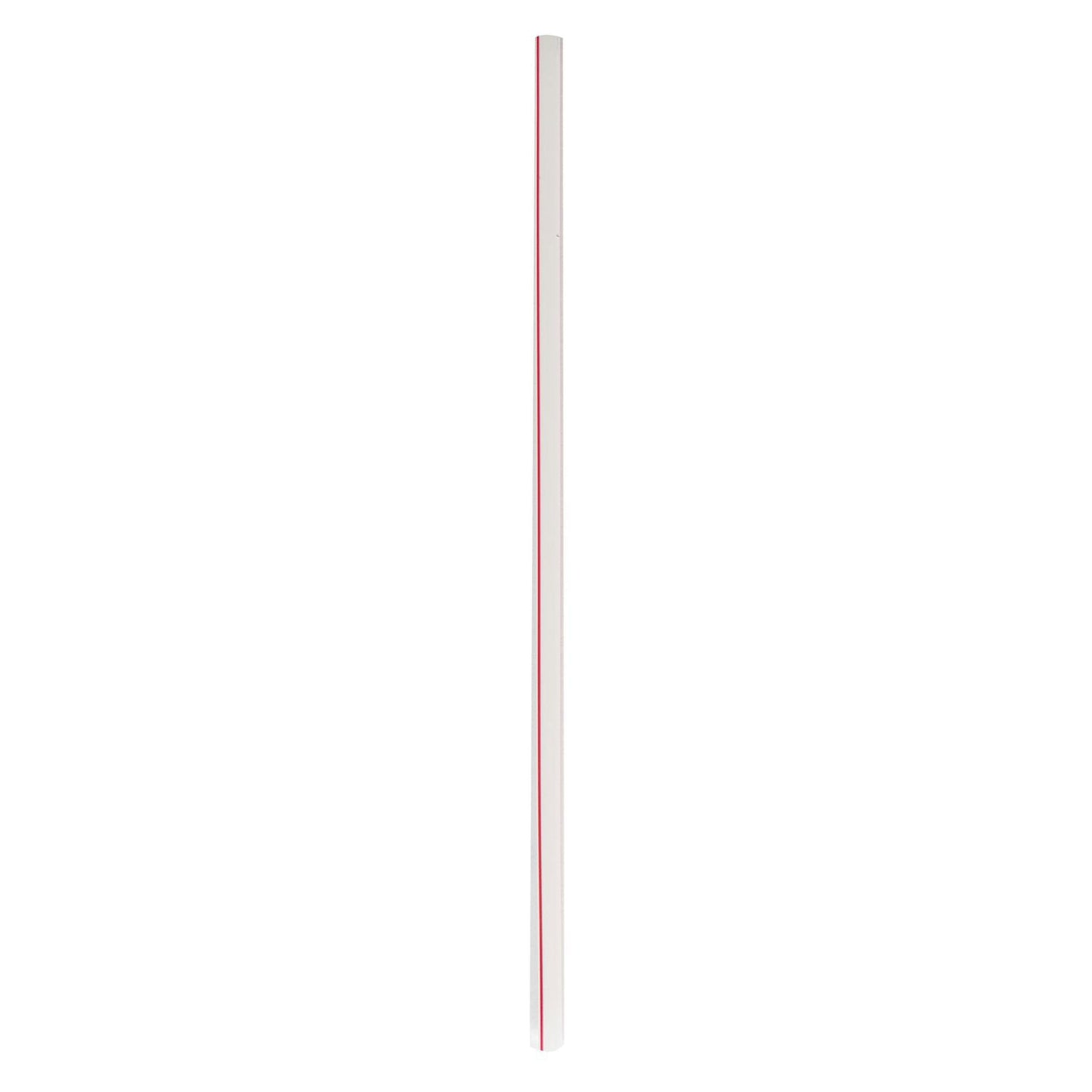 Boardwalk Wrapped Jumbo Straws, 10.25", Polypropylene, Red/White Striped, 2,000/Carton (BWKJSTW1025RW)