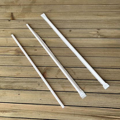 Boardwalk Wrapped Jumbo Straws, 10.25", Polypropylene, Red/White Striped, 2,000/Carton (BWKJSTW1025RW)