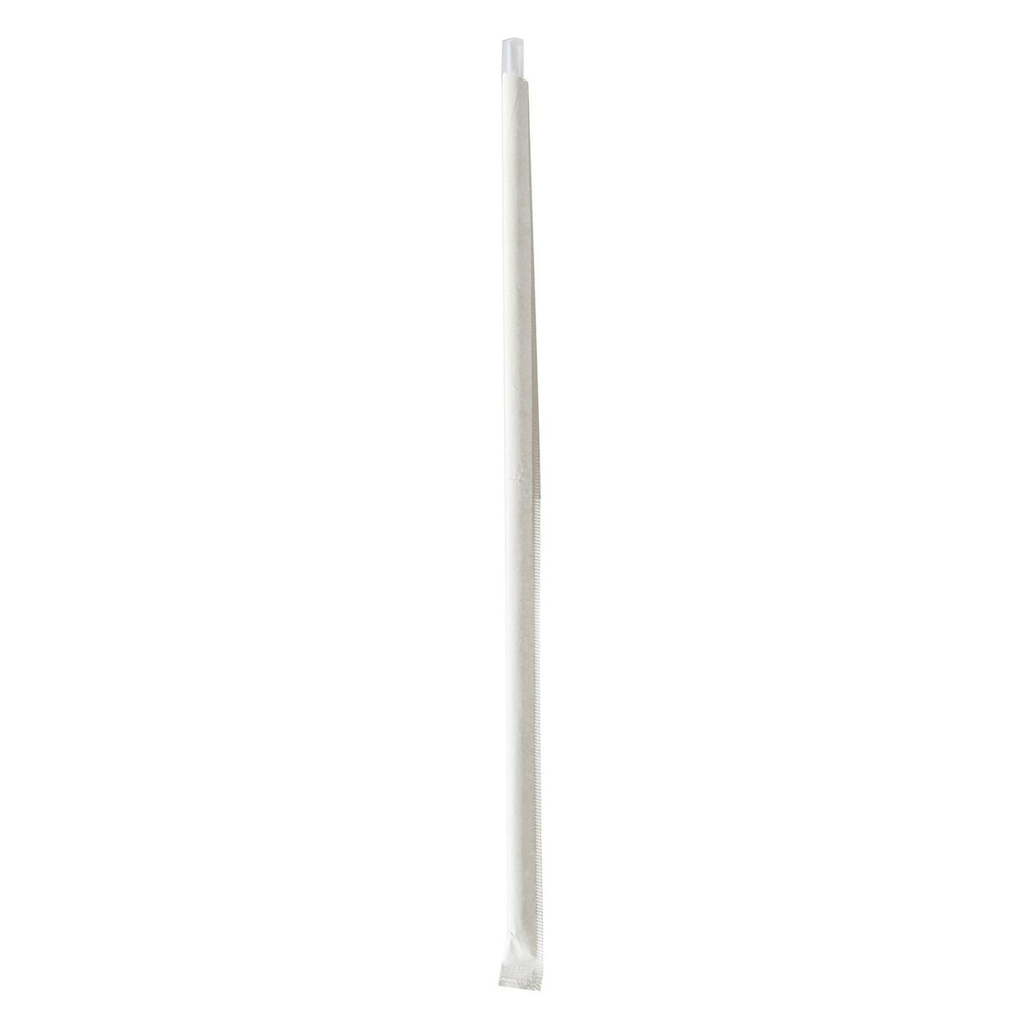 Boardwalk Wrapped Jumbo Straws, 10.25", Polypropylene, Clear, 2,000/Carton (BWKJUMW1025CLR)