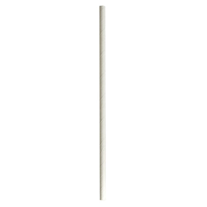 Boardwalk Wrapped Jumbo Paper Straws, 7.75", Paper, White, 1,280/Carton (BWKPPRSTRWIW)