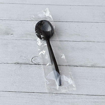 Boardwalk Heavyweight Polypropylene Cutlery, Soup Spoon, Black, 1,000/Carton (BWKSOUPBLHVY)
