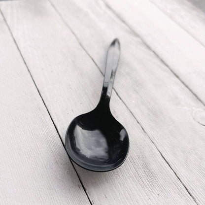 Boardwalk Mediumweight Polypropylene Cutlery, Soup Spoon, Black, 1,000/Carton (BWKSOUPBLMW)