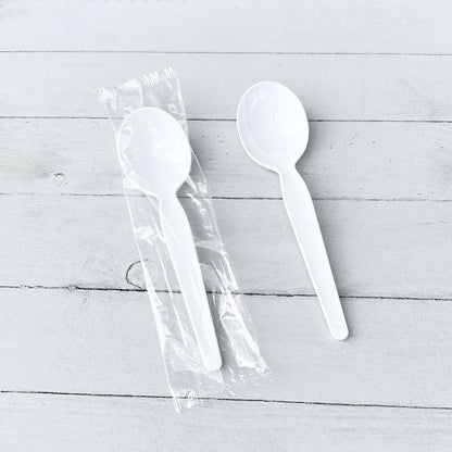 Boardwalk Heavyweight Wrapped Polystyrene Cutlery, Teaspoon, White, 1,000/Carton (BWKSPOONWHPS)