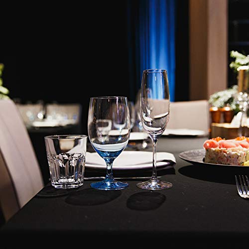 Hospeco® Mariposa Tablecloth 42x42 Black, 24/Case (HOSTL-42X42-BLACK-CS)