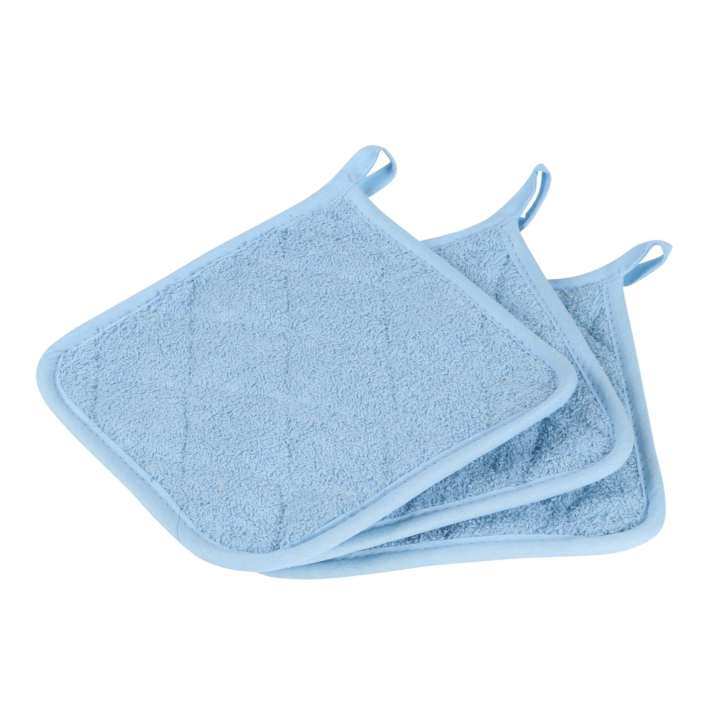 Hospeco® Cooks Linen Pot Holder 7x7 Blue, 12/Pack (HOSPOT-BLUE)
