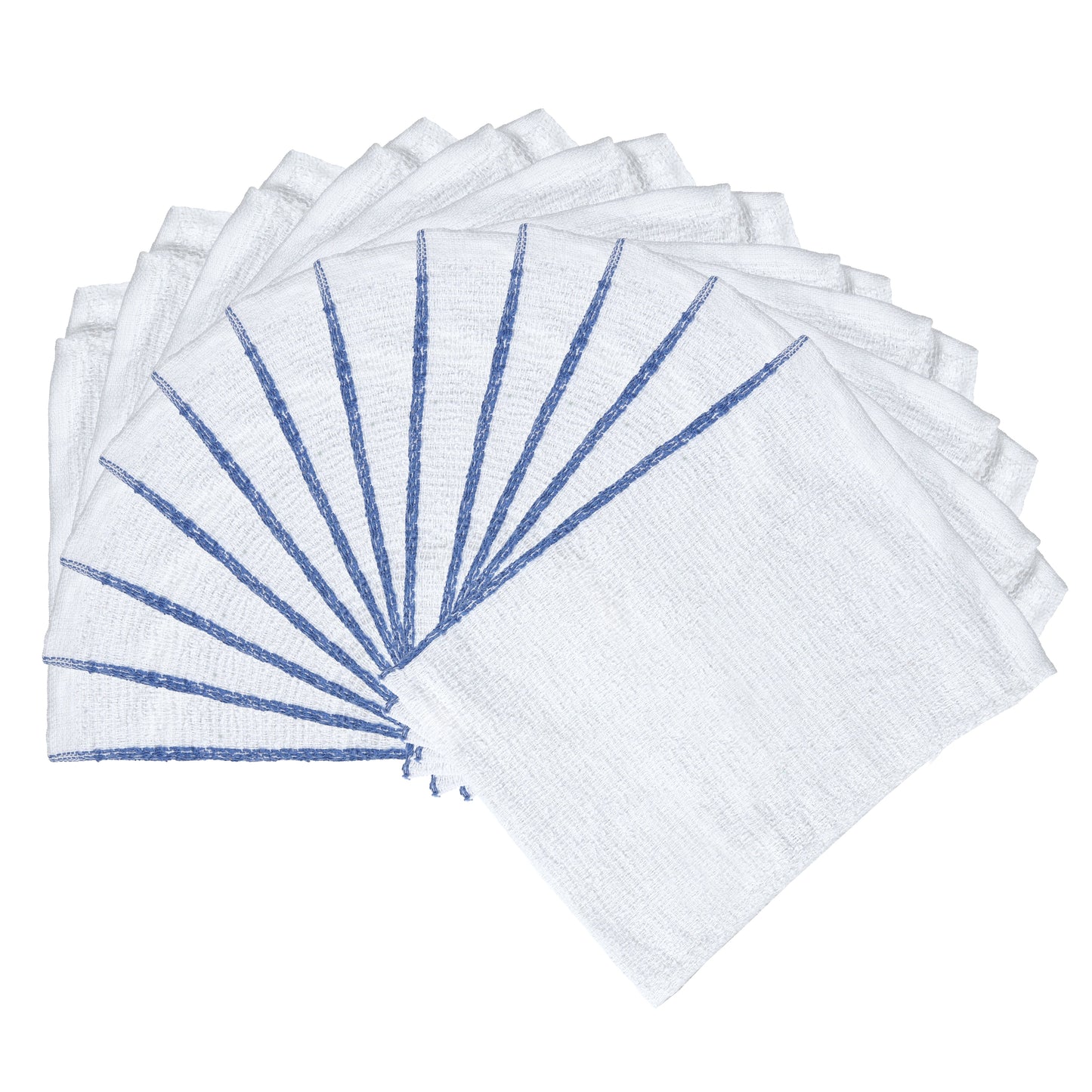 Hospeco® Qwick Wick Bar Mop Towel 30oz Blue Stripe, Case of 60 (HOSN030-W65-5DZ)