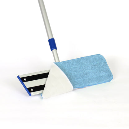 Hospeco® Microfiber Flat Wet Mop, 18", Blue, Pack of 12 (HOSM830018B)