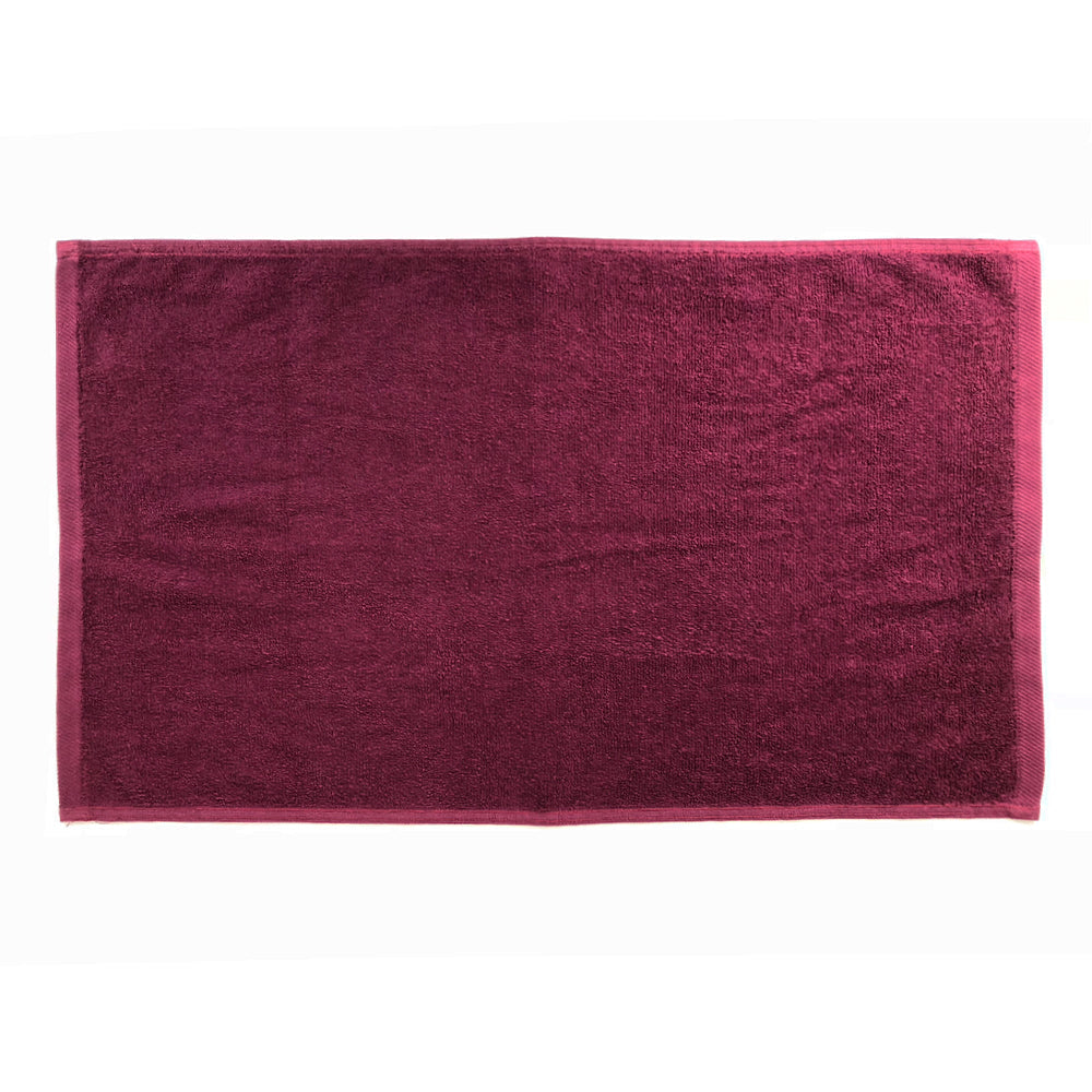 Hospeco® Cotton Jr. Salon Towel 16x27 Burgundy, 12/Pack (BBJ-1627-2.5BUR)