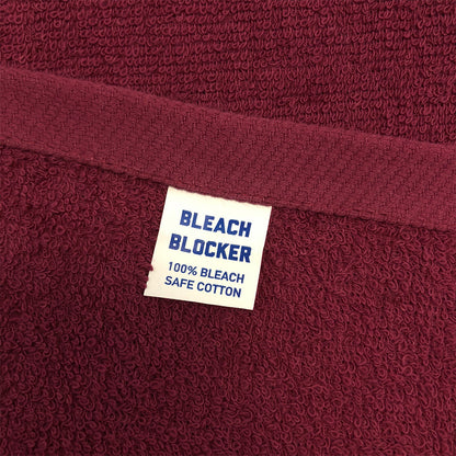 Hospeco® Cotton Salon Towel 16x28 Burgundy, 144/Case (HOSBB-1628-3BUR-CS)