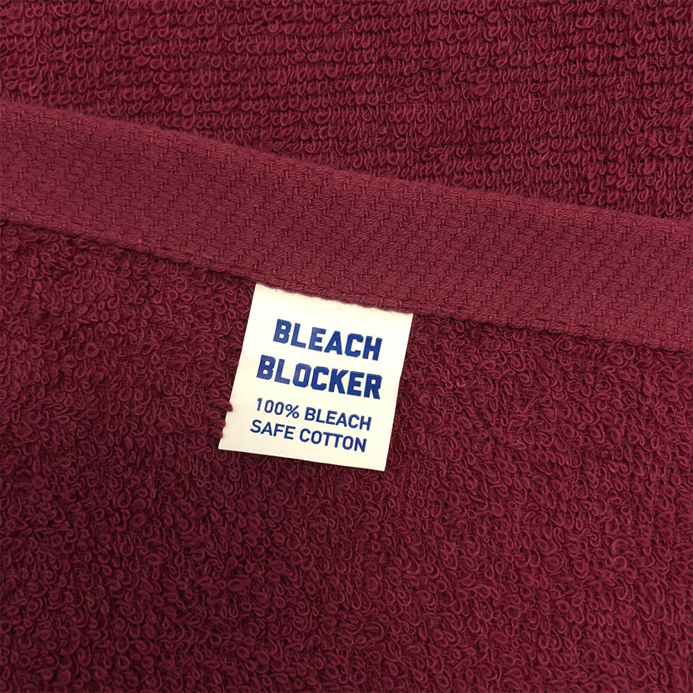Hospeco® Cotton Salon Towel 16x28 Burgundy, 12/Pack (HOSBB-1628-3BUR)
