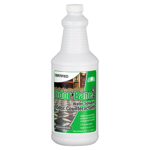 Hospeco® Odor-Bane® 2 Water Soluble Odor Counteractant, 12x1 Quart, Mountain Rain (HOSC283-007)