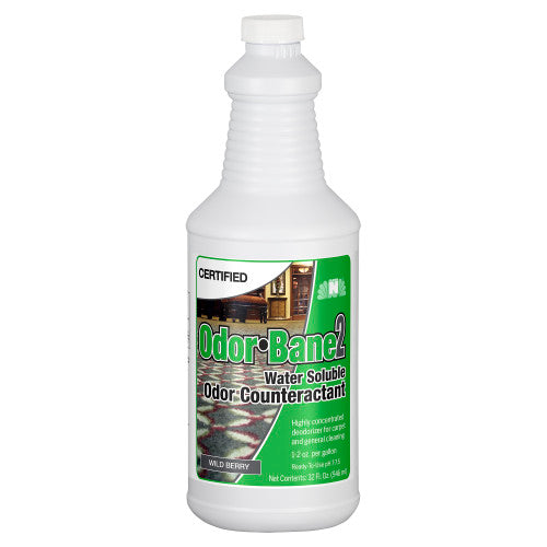 Certified Odor-Bane 2 Water Soluble Deodorizer Wild Berry Fragrance, Case of 12 (HOSC289-007)