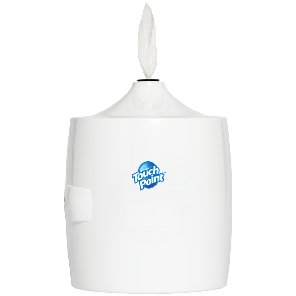 Touch Point® Wall Mount Dispenser, 10"x10"x12.3", White (HOSC9WALLW)