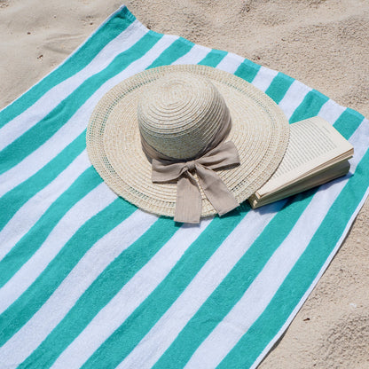 Hospeco® California Cabana Beach Towels 30x70 Green, 24/Case (HOSCABANA-GR-CS)