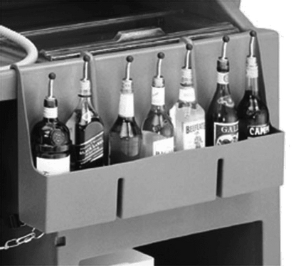 Cambro 730Sr110 Speed Rail, 7-Bottle, 29"L X 6-1/2"W X 1 (CAM730SR110)