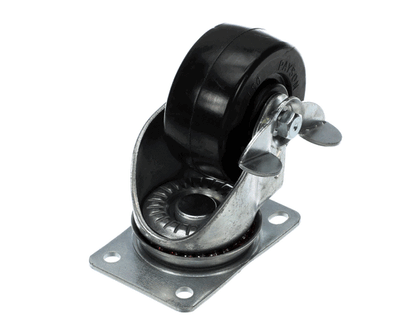 Carter-Hoffmann 18301-3070 3Swivel Blk Rubber Caster With Brake (CAR18301-3070)