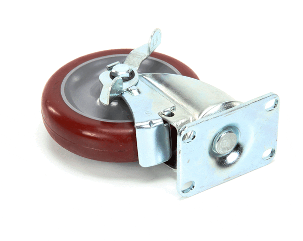 Carter-Hoffmann 18301-5222 5 Swivel Red Poly,Brake Delrin (CAR18301-5222)