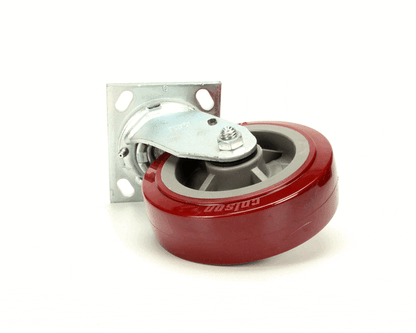 Carter-Hoffmann 18301-6214 6" Swivel Red Poly -Cw- (CAR18301-6214)