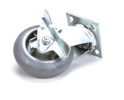 Carter-Hoffmann 18301-6435 6" Grey Swivel W/Brk Rubb (CAR18301-6435)