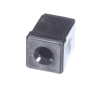 Carter-Hoffmann 18617-0055 1" Sq Blk End Cap W/ Hole (CAR18617-0055)