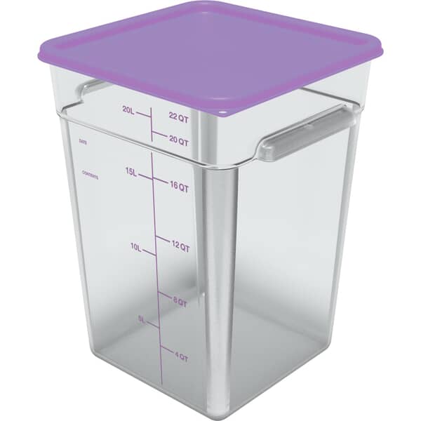 Carlisle 1197289 Lid Sq Container 12/18/22Qt Purple (CARL1197289)