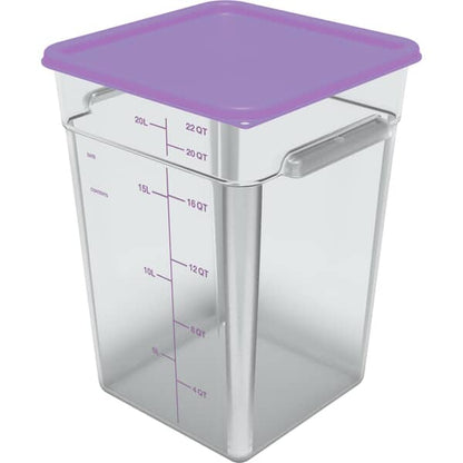 Carlisle 1197289 Lid Sq Container 12/18/22Qt Purple (CARL1197289)