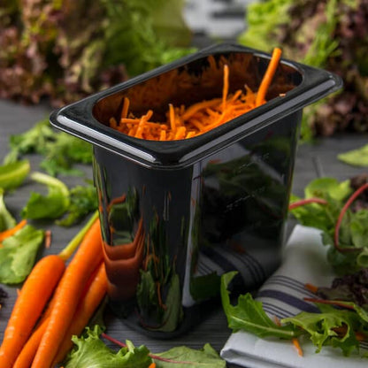 Carlisle 3068803 Food Pan 1/9 Sz 6" Deep Pc Black (CARL3068803)