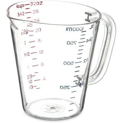 Carlisle 4314307 Quart Sz Pc Measuring Cup Clr (CARL4314307)