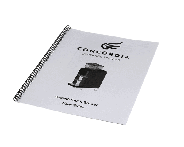 Concordia Beverage Systems 2900-352 Ascent Touch User Guide (CCO2900-352)
