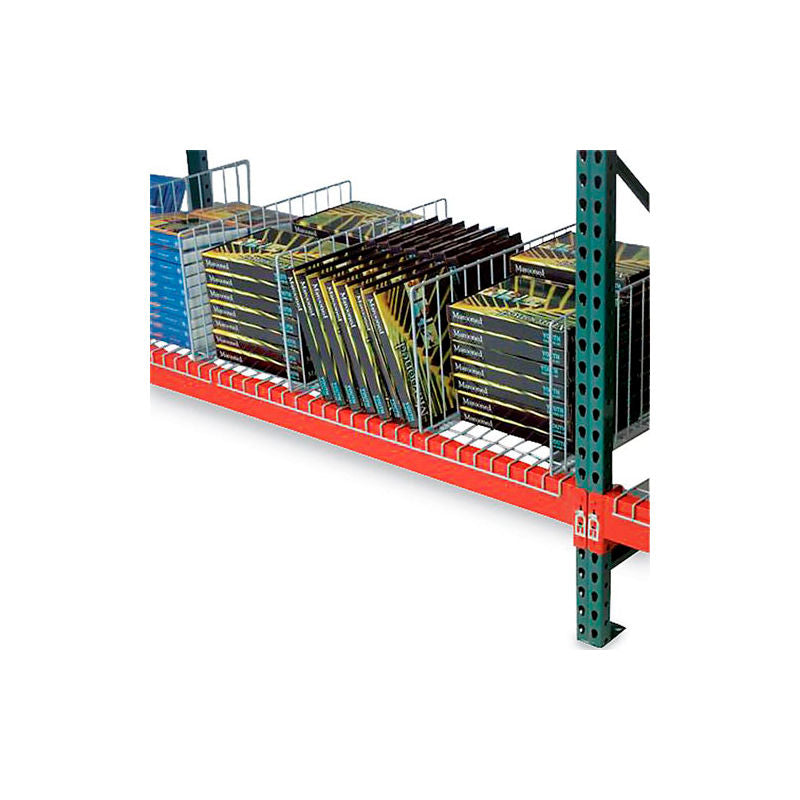 Global Industrial Kwik Klip Wire Decking Divider, 34"D x 10"H (WBB2051763)