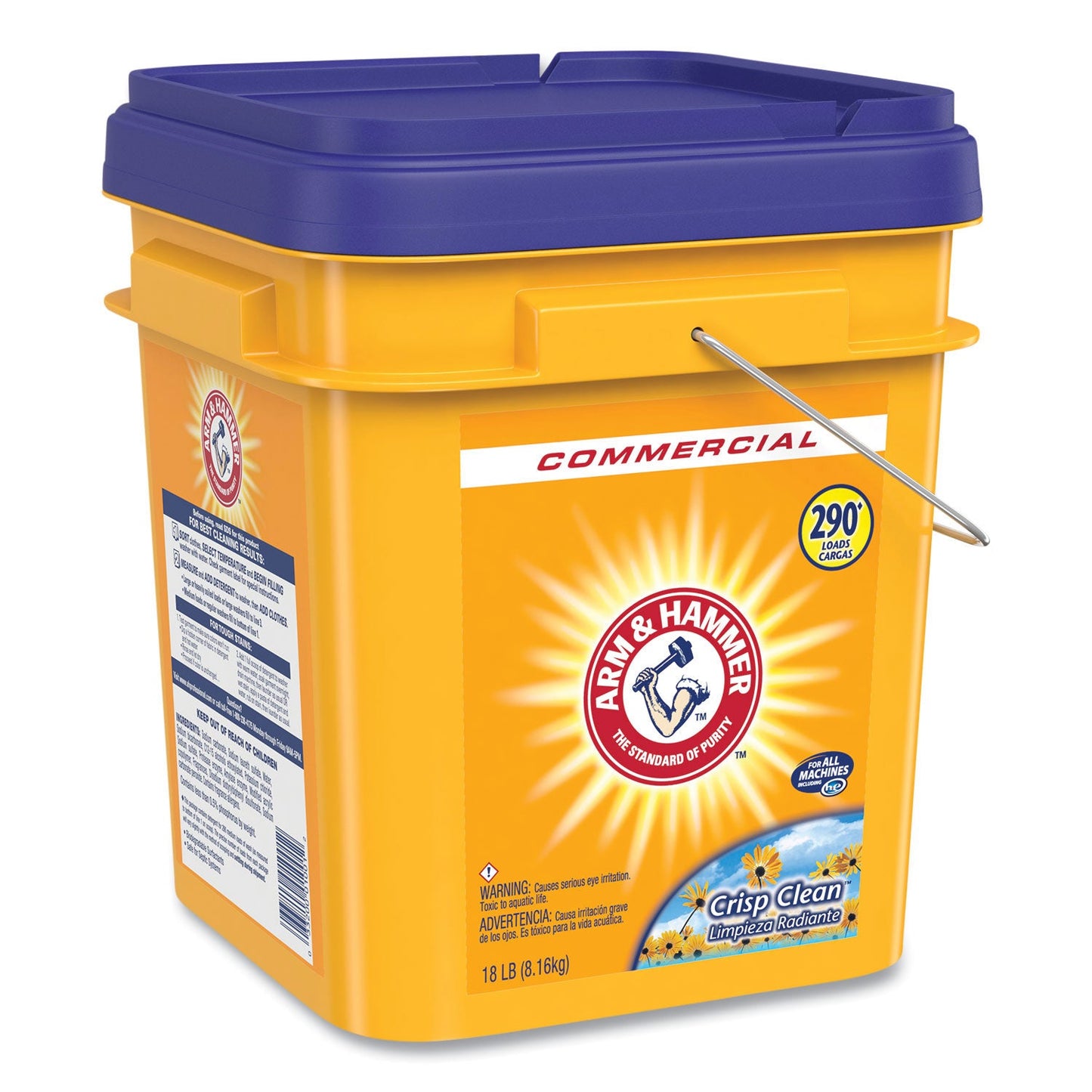 Arm & Hammer Powder Laundry Detergent, Crisp Clean, 18 lb Pail (CDC3320001001)