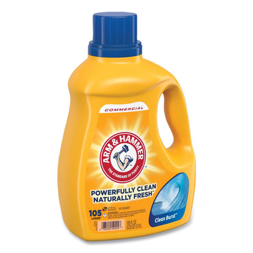 Arm & Hammer Dual HE Clean-Burst Liquid Laundry Detergent, 105 oz Bottle, 4/Carton (CDC3320050024)
