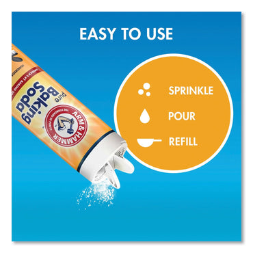 Arm & Hammer Baking Soda, 12 oz Refillable Shaker Canister, 6/Carton (CDC3320097531)