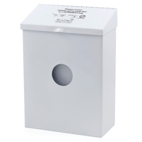 Hospeco® Scensibles® Combination Dispenser Receptacle, White Metal (HOSCDWM)