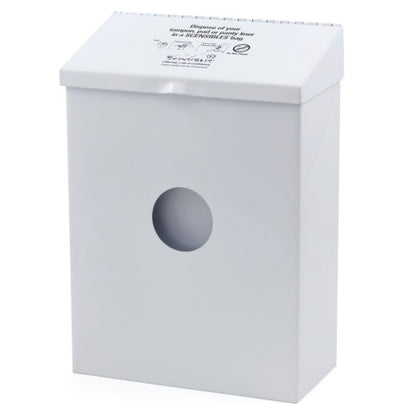 Hospeco® Scensibles® Combination Dispenser Receptacle, White Metal (HOSCDWM)