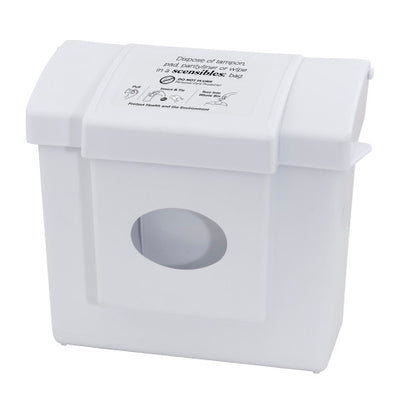 Hospeco® Scensibles® Combination Dispenser Receptacle w/ Removable Liner, White (HOSCDW)