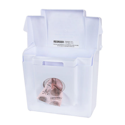 Hospeco® Scensibles® Combination Dispenser Receptacle w/ Removable Liner, White (HOSCDW)