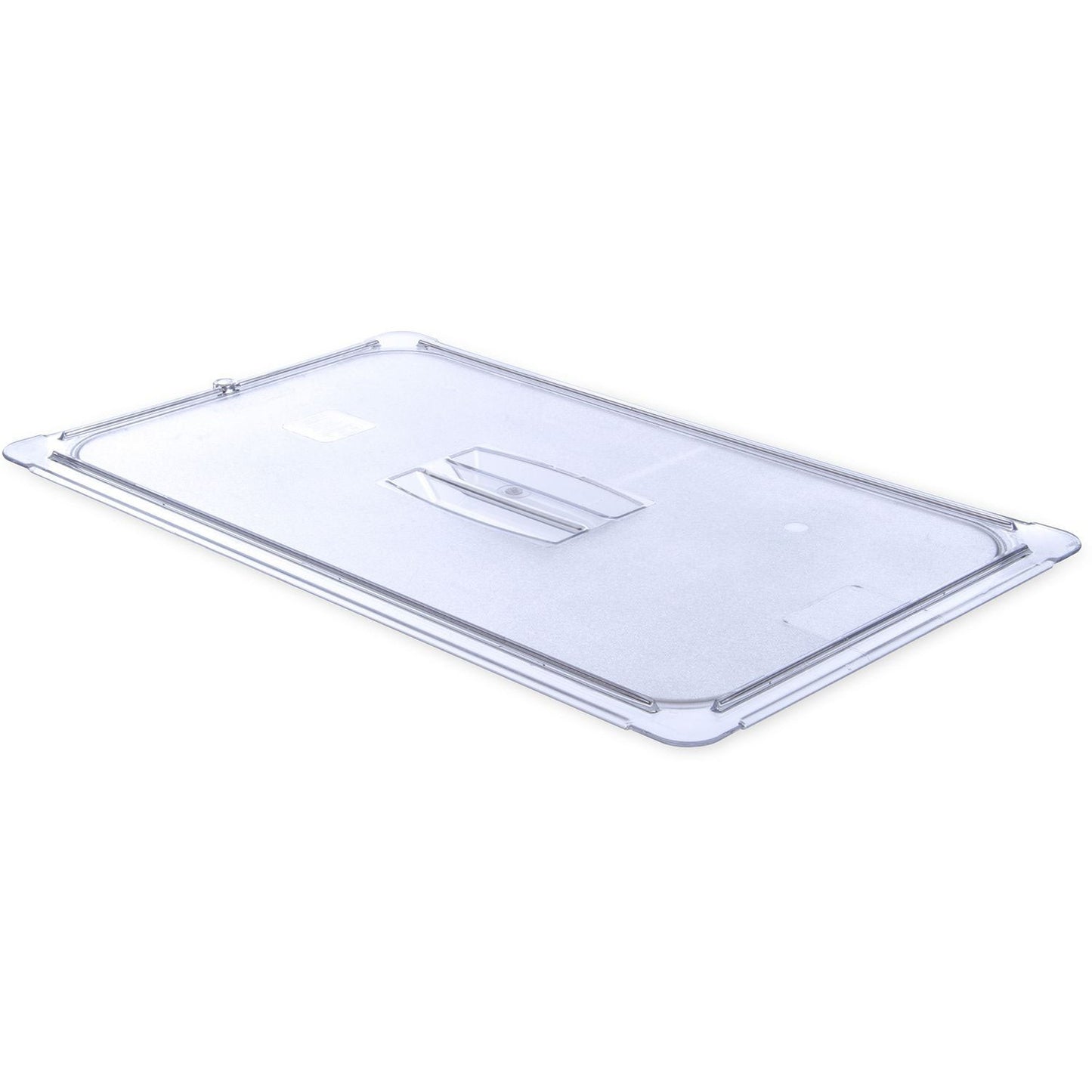 Carlisle StorPlus Polycarbonate Handled Universal Lid, 12.88 x 20.75 x 0.88, Clear, Plastic (CFS10210U07)