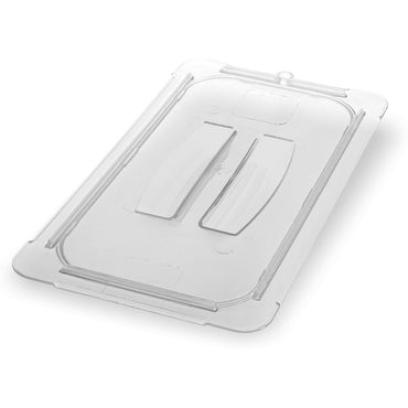 Carlisle StorPlus Polycarbonate Handled Universal Lid, 10.38 x 12.75 x 0.88, Clear, Plastic (CFS10230U07)
