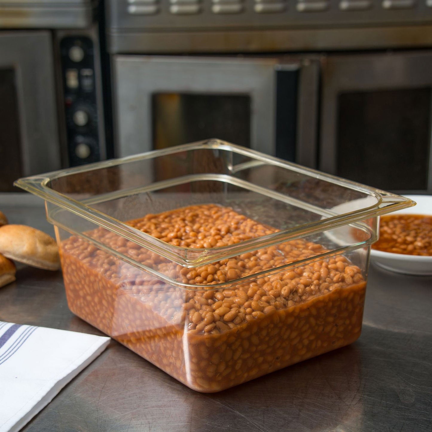 Carlisle StorPlus High Heat Food Pan, 8.7 qt, 10.38 x 12.75 x 6, Amber, Plastic (CFS10422B13)