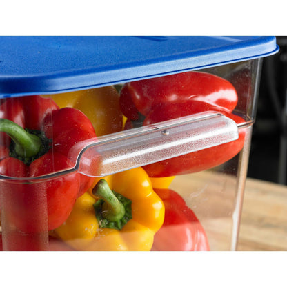 Carlisle Squares Food Storage Container Lid, 11.38 x 11.38 x 0.63, Blue, Plastic (CFS1197260)
