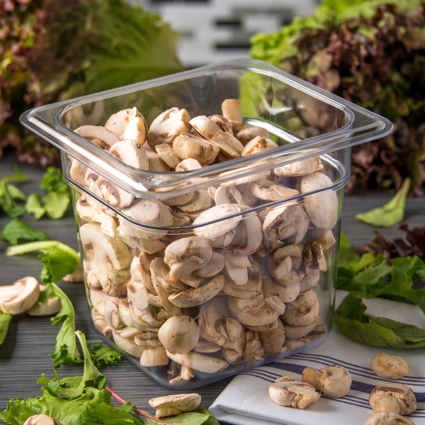 Carlisle StorPlus Polycarbonate Food Pan, 2.5 qt, 6.38 x 6.75 x 6, Clear, Plastic (CFS3068507)