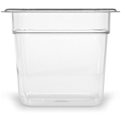Carlisle StorPlus Polycarbonate Food Pan, 2.5 qt, 6.38 x 6.75 x 6, Clear, Plastic (CFS3068507)