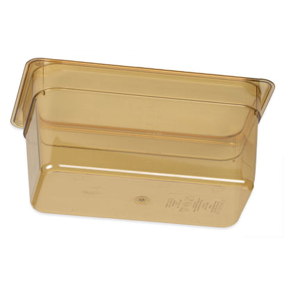 Carlisle StorPlus High Heat Food Pan, 5.7 qt, 12.75 x 12.75 x 6, Amber, Plastic (CFS3086213)