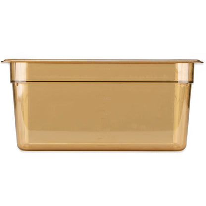 Carlisle StorPlus High Heat Food Pan, 5.7 qt, 12.75 x 12.75 x 6, Amber, Plastic (CFS3086213)