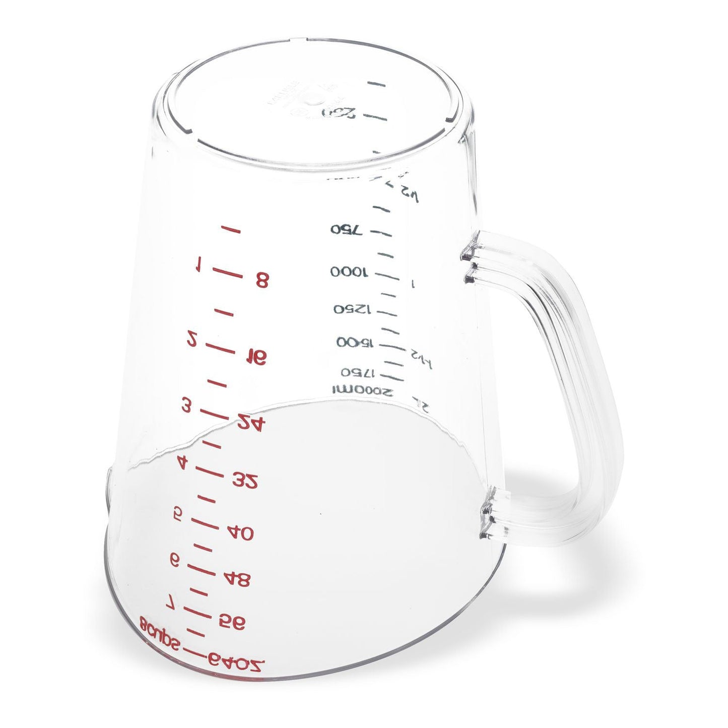 Carlisle Commercial Measuring Cup, 0.5 gal, Clear (CFS4314407)