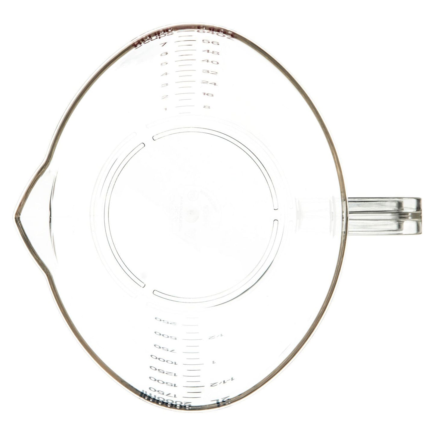 Carlisle Commercial Measuring Cup, 0.5 gal, Clear (CFS4314407)